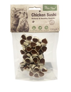 Snack Per Gatto Paw Paw Sushi di Pollo 100Gr-www.ronnypet.it/shop