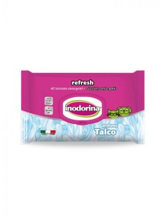 Inodorina Refresh 40 Salviette Detergenti Talco-www.ronnypet.it/shop