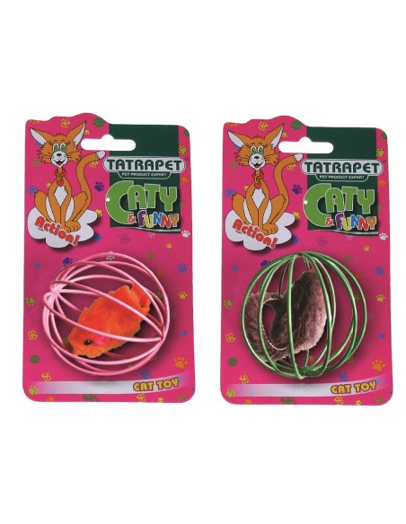 gioco gatto topolino metal ball-www.ronnypet.it/shop