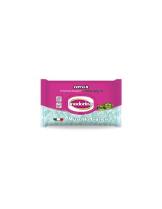 Inodorina Refresh 40 Salviette Detergenti MUSCHIO BIANCO-www.ronnypet.it/shop