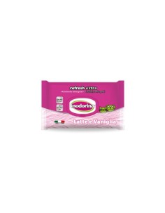 Inodorina Refresh 40 Salviette Detergenti LATTE E VANIGLIA-www.ronnypet.it/shop