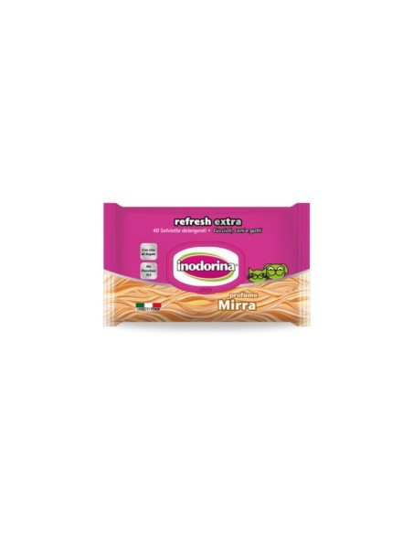 Inodorina Refresh 40 Salviette Detergenti MIRRA-www.ronnypet.it/shop