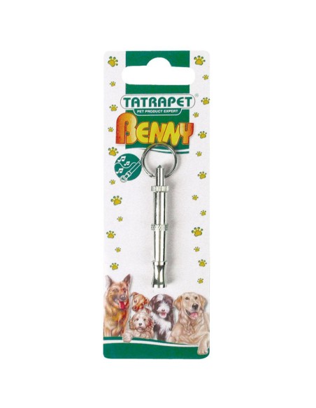 Fischietto ad ultrasuoni in metallo TatraPet Benny fino a 200 m-www.ronnypet.it/shop
