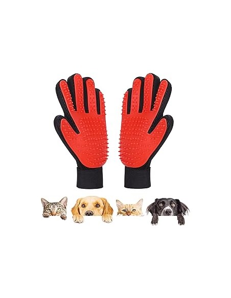 Guanto Spazzola per Cani Gatto, Pulizia Pelo Animali Domestici Adatto per Cani e Gatti-www.ronnypet.it/shop