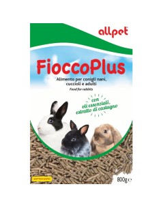 AllPet - Mangime con oli essenziali di Castagno per roditori Fiocco Plus Mini Pellet 800g-www.ronnypet.it/shop