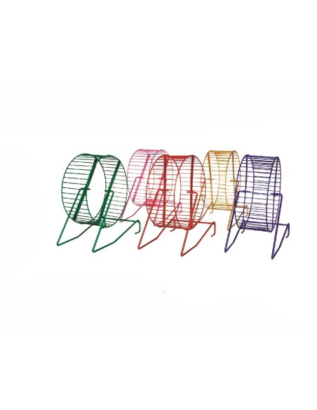Metallo Criceto Ruota con Supporto 11 cm-www.ronnypet.it/shop