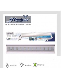 DEEBOW DEE-40A PLAFONIERA NERA LED PER ACQUARI (12W) (40CM-45CM)-www.ronnypet.it/shop