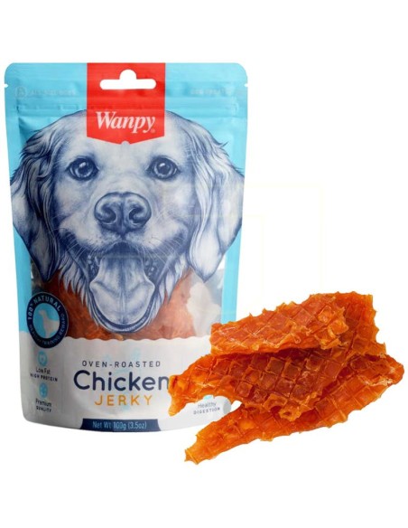 Strisce di pollo essiccato Wanpy-www.ronnypet.it/shop