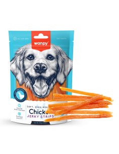 Strisce di pollo essiccato Wanpy-www.ronnypet.it/shop