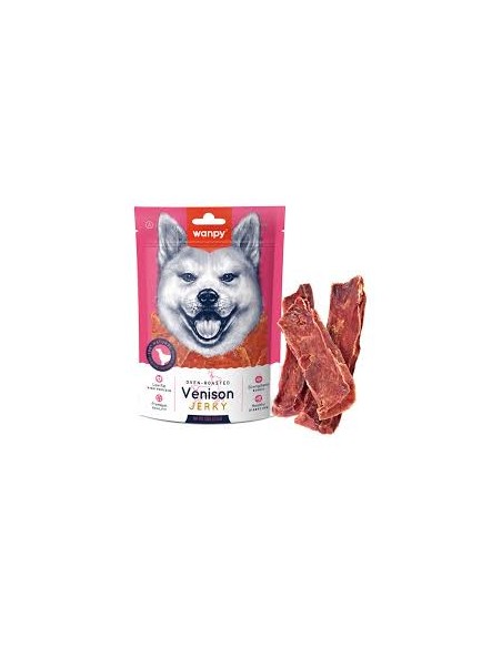 Wanpy Soft Venison Jerky Slices dolcetti per cani 100g-www.ronnypet.it/shop