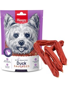 SALSICCIA D'ANATRA WANPY 100G-www.ronnypet.it/shop