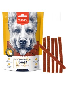 Snack per cani Wanpy Soft Beef Jerky Slices 100g-www.ronnypet.it/shop