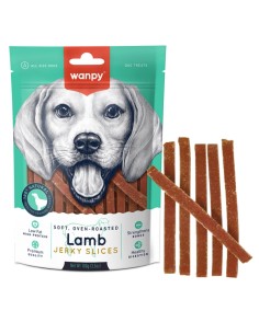 Wanpy Soft Lamb Jerky Slices 100g-www.ronnypet.it/shop