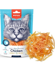 Wanpy Cat Treats Chicken Jerky Strips for Cats 80g-www.ronnypet.it/shop