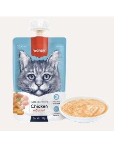 Wanpy Cat Treat Paste with Chicken and Carrot and Tuna 90 gr-www.ronnypet.it/shop