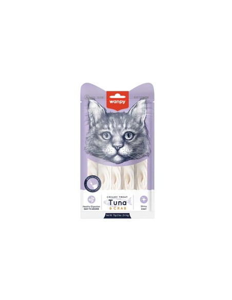 Wanpy Creamy Treat TUNA AND CRAB 70g-www.ronnypet.it/shop