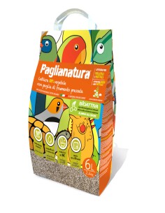 LETTIERA NATURALE PAGLIANATURA BIOATTIVAVOLATILI E RETTILI 2,4KG/6 LT-www.ronnypet.it/shop