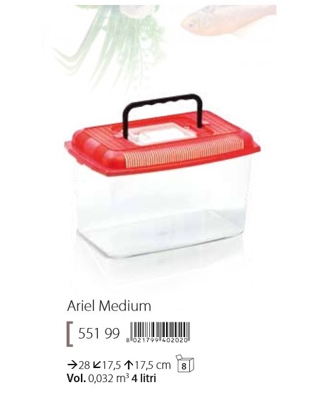 ACQUARIO VASCHETTA IMAC ARIEL-www.ronnypet.it/shop