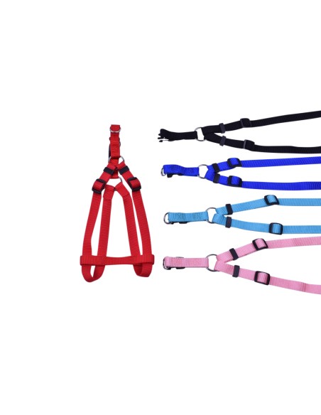 PETTORINA IN NYLON RESISTENTE DOPPIA CUCITURA CON BLOCCO DI SICUREZZA-www.ronnypet.it/shop