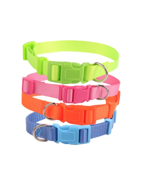 collare nylon cane FLUO-www.ronnypet.it/shop