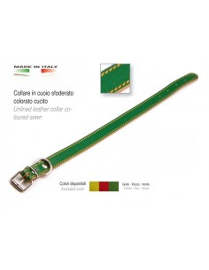 collare sfoderato cucito a mano-www.ronnypet.it/shop