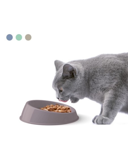 Ciotola Piccola Ribassata Vibrissa in Plastica per Gatto 15Cm-www.ronnypet.it/shop
