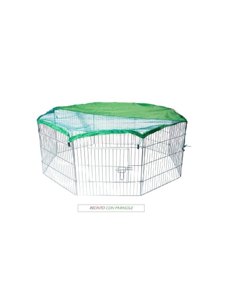 RECINTO CON PARASOLE-www.ronnypet.it/shop
