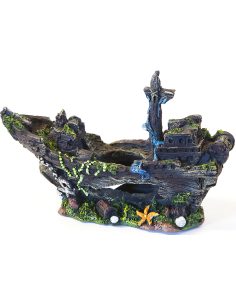DECORAZIONE ACQUARIO RELITTO-www.ronnypet.it/shop