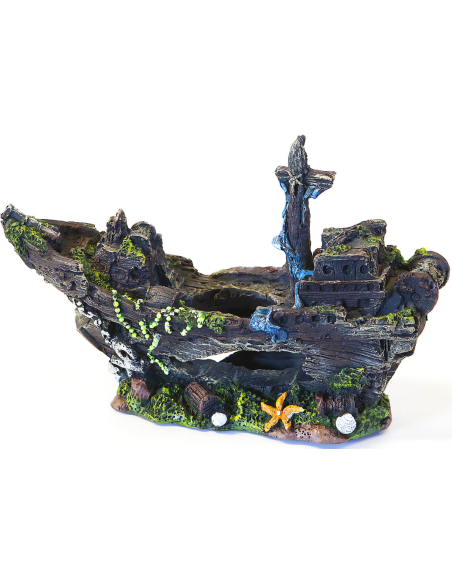 DECORAZIONE ACQUARIO RELITTO-www.ronnypet.it/shop