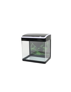 AQUARIO 19 lt con accessori bianco e nero-www.ronnypet.it/shop