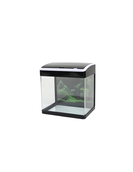 AQUARIO 19 lt con accessori bianco e nero-www.ronnypet.it/shop