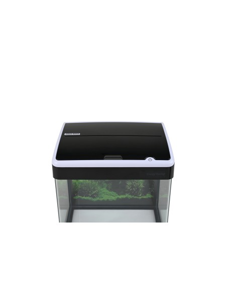 AQUARIO 19 lt con accessori bianco e nero-www.ronnypet.it/shop
