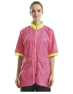 Camice in Nylon Idrorepellente Fucsia con bordi giallo Taglia M 36-38-www.ronnypet.it/shop