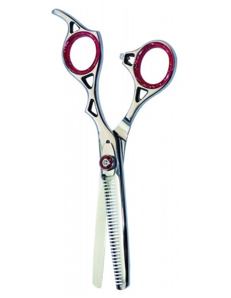 Forbice Professionale in lega leggera a lama dentata cm 17-www.ronnypet.it/shop