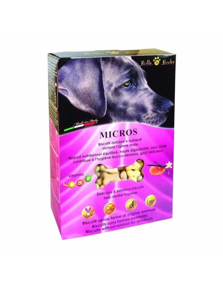 Rolls Rocky Biscotti per Cani Micros Mix 400Gr-www.ronnypet.it/shop