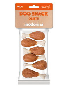 Inodorina Snack Ossetti di Pollo per Cane 80Gr-www.ronnypet.it/shop