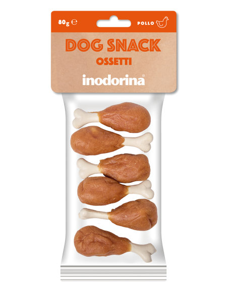 Inodorina Snack Ossetti di Pollo per Cane 80Gr-www.ronnypet.it/shop