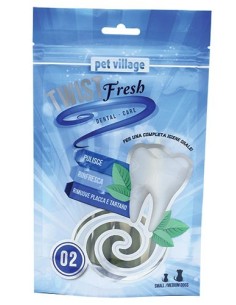 Pet Village Twist Fresh 2 Dental Care Snack Igiene Orale 100Gr-www.ronnypet.it/shop