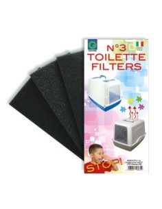 Filtro Per Lettiera Toilette Chiusa per Gatto Cm 9x18x2H 3Pz-www.ronnypet.it/shop