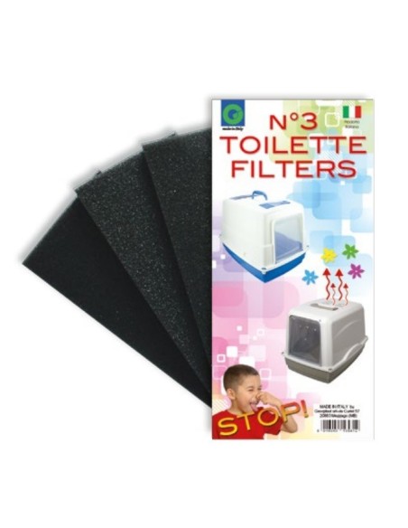 Filtro Per Lettiera Toilette Chiusa per Gatto Cm 9x18x2H 3Pz-www.ronnypet.it/shop