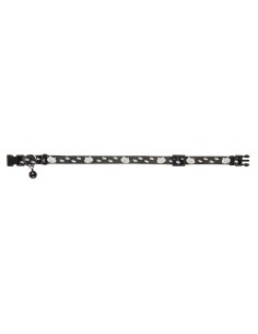 Collare Gatto Elasticizzato in Nylon con Campanellino Nero Cm 1 X 30-www.ronnypet.it/shop