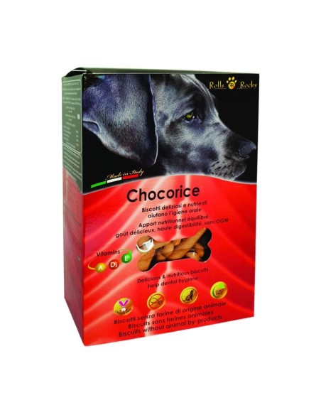 Rolls Rocky Biscotti per Cani CHOCORICE 300Gr-www.ronnypet.it/shop