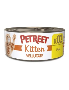 PETREET Vellutate kitten Pollo Per Gatti Cuccioli 60 gr-www.ronnypet.it/shop