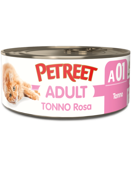PETREET Gatto Adulto Tonno Rosa da 70 Gr-www.ronnypet.it/shop