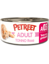 PETREET Gatto Adulto Tonno Rosa con Gamberetti da 70 Gr